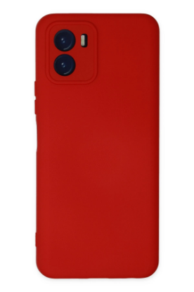 Newface Vivo Y15S Kılıf Nano içi Kadife Silikon - Kırmızı resmi