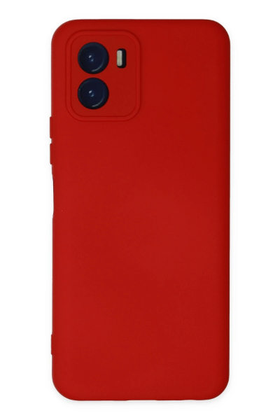 Newface Vivo Y15S Kılıf Nano içi Kadife Silikon - Kırmızı resmi