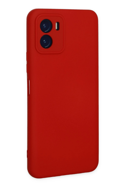 Newface Vivo Y15S Kılıf Nano içi Kadife Silikon - Kırmızı resmi