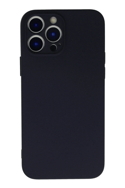 Newface iPhone 13 Pro Kılıf Nano içi Kadife Silikon - Koyu Gri resmi