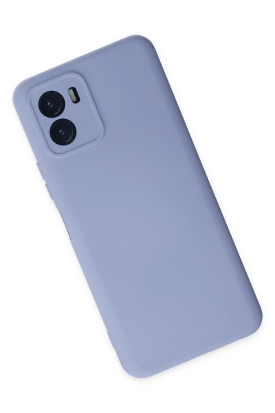 Newface Vivo Y15S Kılıf Nano içi Kadife Silikon - Lila resmi