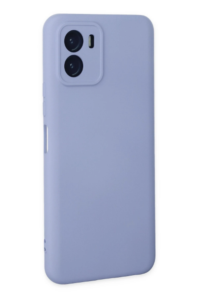 Newface Vivo Y15S Kılıf Nano içi Kadife Silikon - Lila resmi