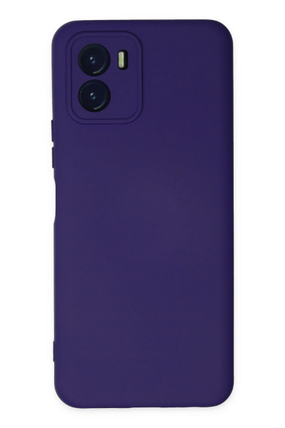 Newface Vivo Y15S Kılıf Nano içi Kadife Silikon - Mor resmi