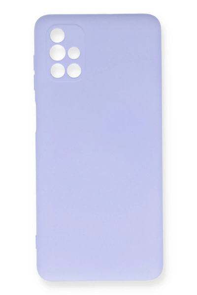 Newface Samsung Galaxy M51 Kılıf Nano içi Kadife Silikon - Lila resmi