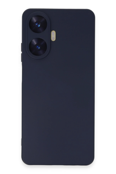 Newface Realme C55 Kılıf Nano içi Kadife Silikon - Mor resmi