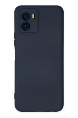 Newface Vivo Y15S Kılıf Nano içi Kadife Silikon - Lacivert resmi