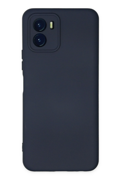 Newface Vivo Y15S Kılıf Nano içi Kadife Silikon - Lacivert resmi