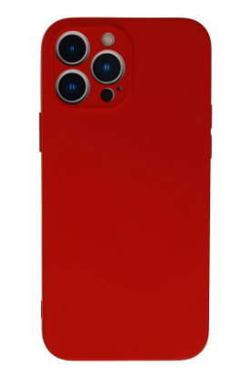 Newface iPhone 13 Pro Max Kılıf Nano içi Kadife Silikon - Kırmızı resmi