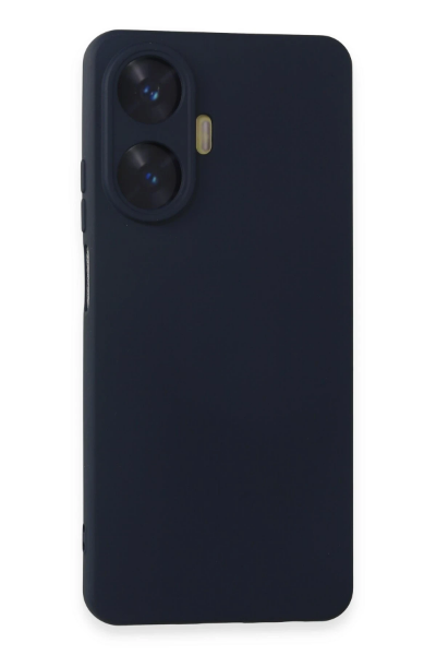 Newface Realme C55 Kılıf Nano içi Kadife Silikon - Lacivert resmi