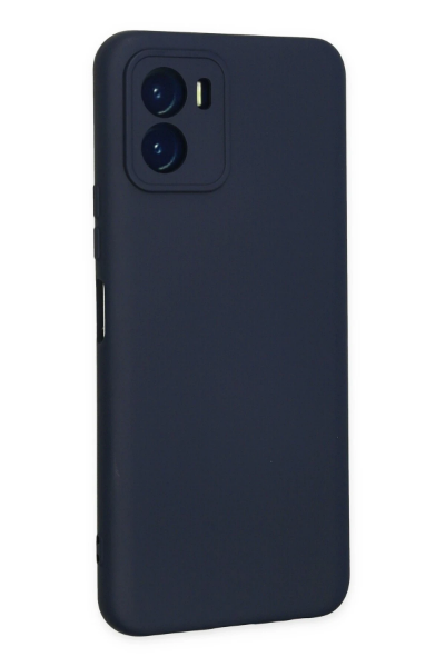Newface Vivo Y15S Kılıf Nano içi Kadife Silikon - Lacivert resmi