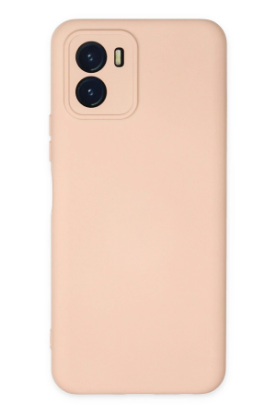 Newface Vivo Y15S Kılıf Nano içi Kadife Silikon - Pudra resmi