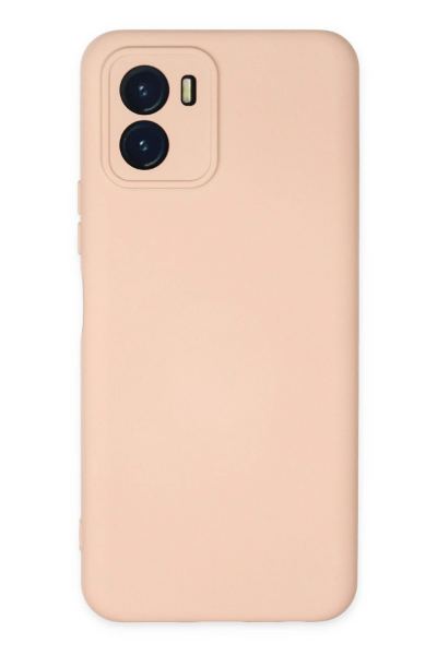 Newface Vivo Y15S Kılıf Nano içi Kadife Silikon - Pudra resmi