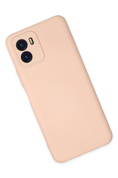 Newface Vivo Y15S Kılıf Nano içi Kadife Silikon - Pudra resmi