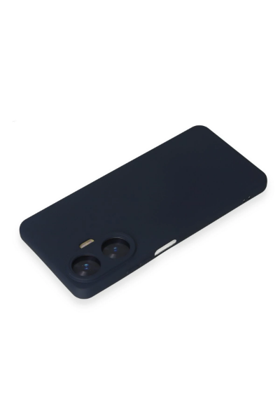 Newface Realme C55 Kılıf Nano içi Kadife Silikon - Lacivert resmi