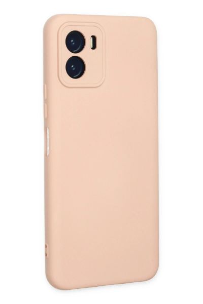 Newface Vivo Y15S Kılıf Nano içi Kadife Silikon - Pudra resmi