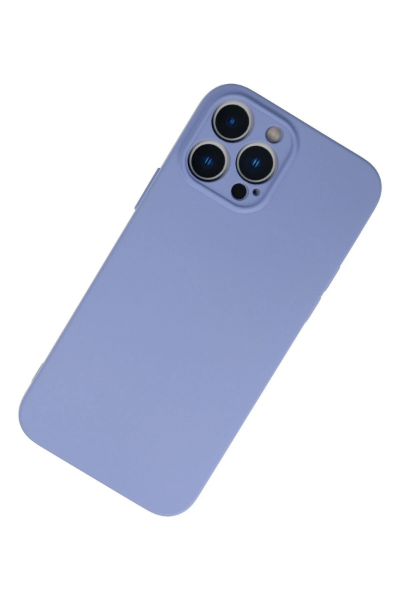 Newface iPhone 13 Pro Max Kılıf Nano içi Kadife Silikon - Lila resmi