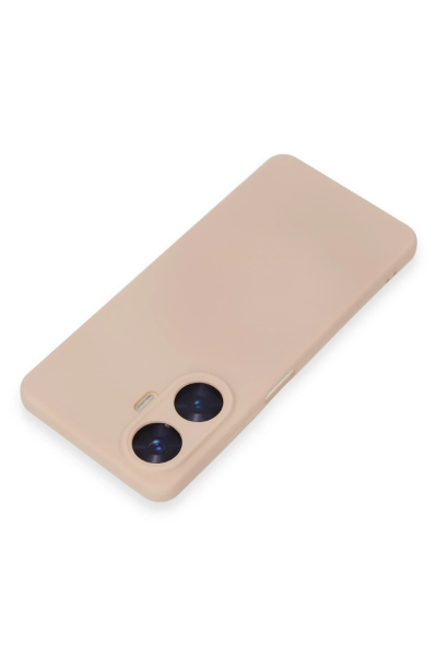 Newface Realme C55 Kılıf Nano içi Kadife Silikon - Pudra resmi