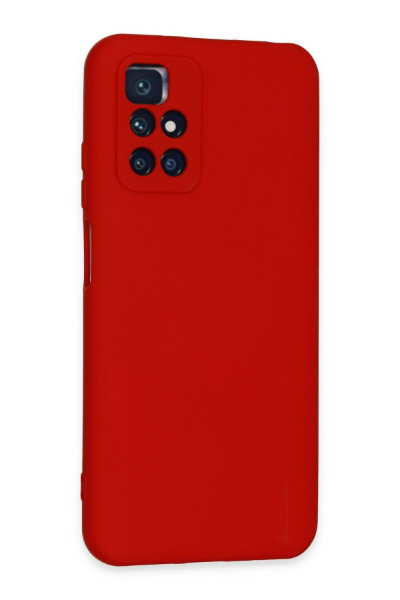 Newface Xiaomi Redmi 10 2022 Kılıf Nano içi Kadife Silikon - Kırmızı resmi