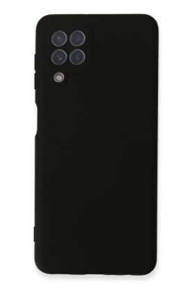 Newface Samsung Galaxy A22 Kılıf Nano içi Kadife Silikon - Siyah resmi