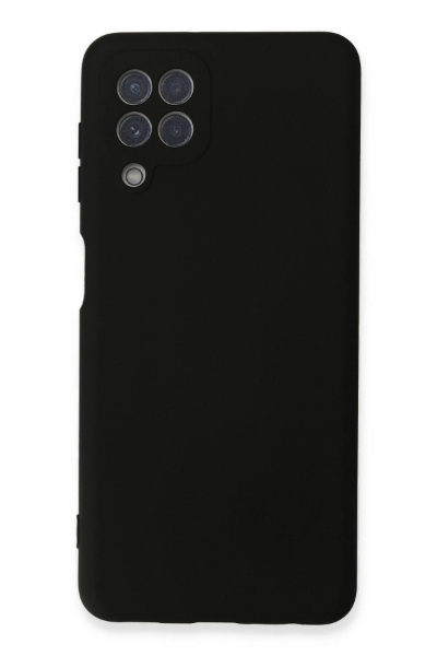 Newface Samsung Galaxy A22 Kılıf Nano içi Kadife Silikon - Siyah resmi