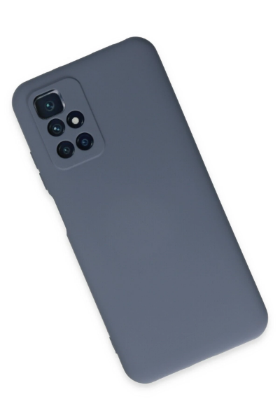 Newface Xiaomi Redmi 10 2022 Kılıf Nano içi Kadife Silikon - Gri resmi