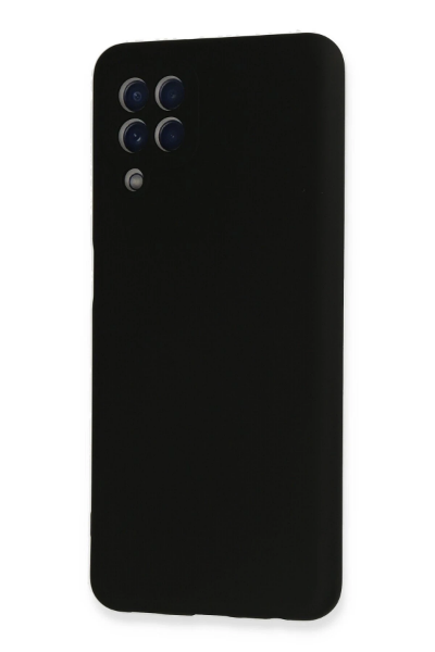 Newface Samsung Galaxy A22 Kılıf Nano içi Kadife Silikon - Siyah resmi