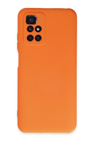 Newface Xiaomi Redmi 10 2022 Kılıf Nano içi Kadife Silikon - Turuncu resmi