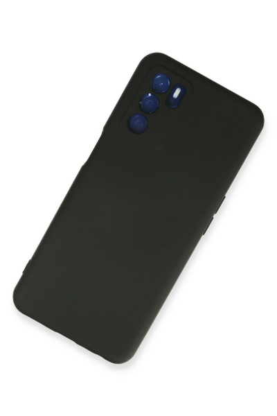 Newface Oppo A16 Kılıf Nano içi Kadife Silikon - Siyah resmi