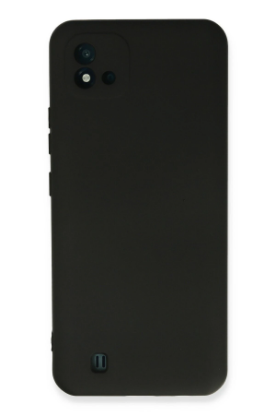 Newface Realme C11 2021 Kılıf Nano içi Kadife Silikon - Siyah resmi