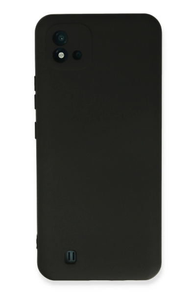 Newface Realme C11 2021 Kılıf Nano içi Kadife Silikon - Siyah resmi