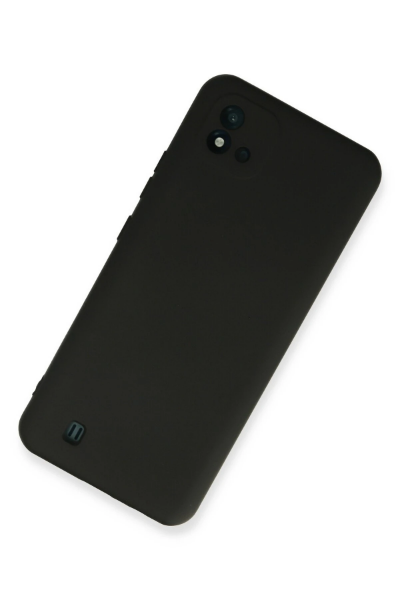Newface Realme C11 2021 Kılıf Nano içi Kadife Silikon - Siyah resmi