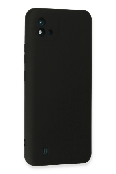 Newface Realme C11 2021 Kılıf Nano içi Kadife Silikon - Siyah resmi
