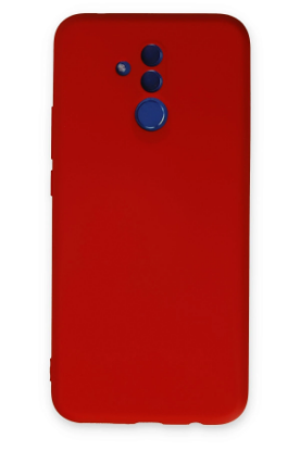 Newface Huawei Mate 20 Lite Kılıf Nano içi Kadife Silikon - Kırmızı resmi