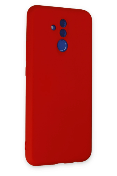 Newface Huawei Mate 20 Lite Kılıf Nano içi Kadife Silikon - Kırmızı resmi
