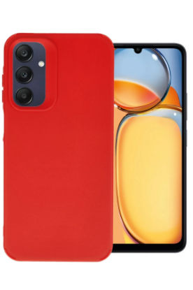 Newface Samsung Galaxy A15 4G Kılıf Petro Silikon - Kırmızı resmi