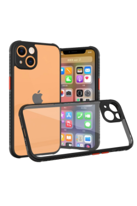 Newface iPhone 13 Mini Kılıf Miami Şeffaf Silikon - Siyah resmi