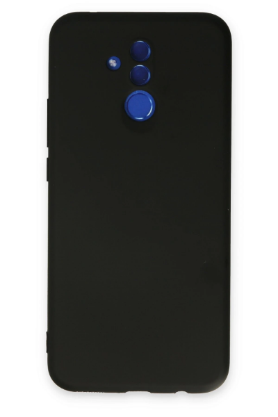 Newface Huawei Mate 20 Lite Kılıf Nano içi Kadife Silikon - Siyah resmi