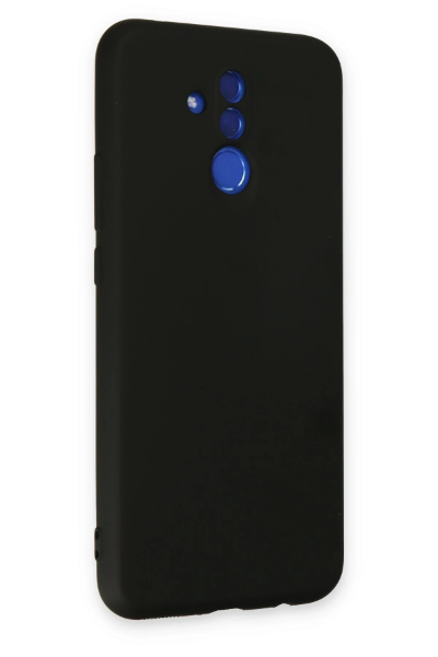 Newface Huawei Mate 20 Lite Kılıf Nano içi Kadife Silikon - Siyah resmi
