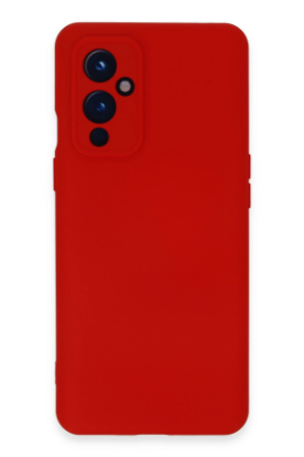 Newface One Plus 9 Kılıf Nano içi Kadife Silikon - Kırmızı resmi
