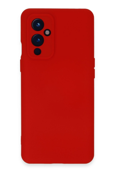 Newface One Plus 9 Kılıf Nano içi Kadife Silikon - Kırmızı resmi