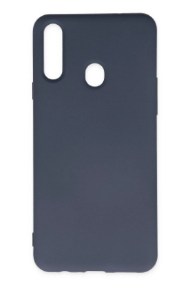 Newface Samsung Galaxy A20S Kılıf Nano içi Kadife Silikon - Gri resmi