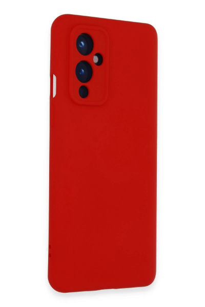 Newface One Plus 9 Kılıf Nano içi Kadife Silikon - Kırmızı resmi