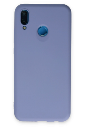Newface Huawei P20 Lite Kılıf Nano içi Kadife Silikon - Lila resmi