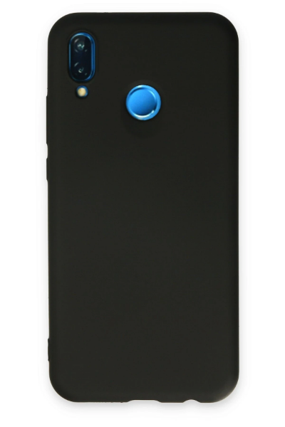 Newface Huawei P20 Lite Kılıf Nano içi Kadife Silikon - Siyah resmi