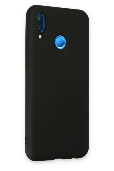 Newface Huawei P20 Lite Kılıf Nano içi Kadife Silikon - Siyah resmi
