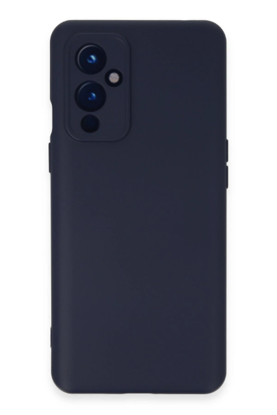 Newface One Plus 9 Kılıf Nano içi Kadife Silikon - Lacivert resmi