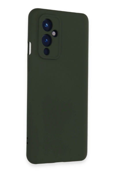 Newface One Plus 9 Kılıf Nano içi Kadife Silikon - Koyu Yeşil resmi