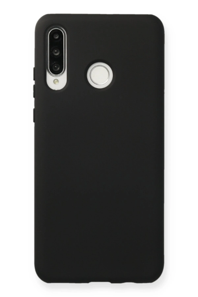 Newface Huawei P30 Lite Kılıf Nano içi Kadife Silikon - Siyah resmi