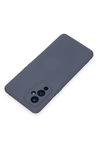 Newface One Plus 9 Kılıf Nano içi Kadife Silikon - Gri resmi