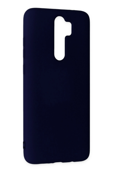 Newface Xiaomi Redmi Note 8 Pro Kılıf Nano içi Kadife Silikon - Lacivert resmi
